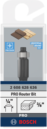 Bosch PRO frēzes uzgaļa apakšējā gultņa izlīdzinošā apdare 3/8 collas.