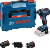 Bosch EXSR18V-90FC urbjmašīnas komplekts ar daudzgalvu stiprinājumiem.