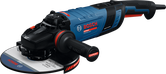 Bosch EXWS30-230B leņķa slīpmašīna ar ergonomisku rokturi.