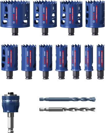 Bosch EXPERT Multi Material caurumzāģu komplekts, 14 daļas.