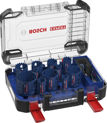 Bosch EXPERT Multi Material Power Change Plus caurumzāģu komplekts.
