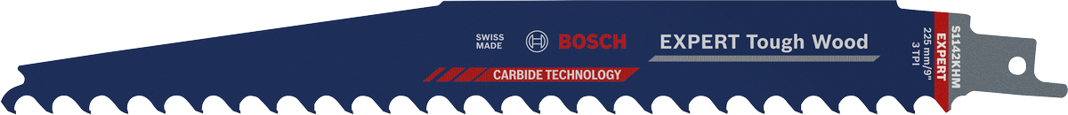 Bosch EXPERT Tough Wood S 1142 KHM zāģa asmens ātrai koksnes griešanai.