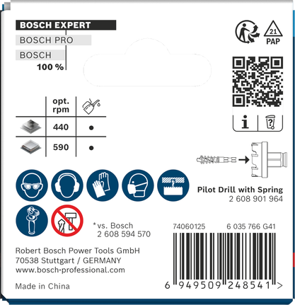 Bosch 27 x 5 mm lokšņu metāla caurumzāģis.