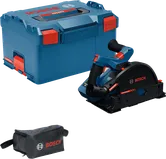 Bosch EXKT18V-52G akumulatora zāģis ar koferi un somu.