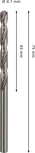 Bosch PRO metāla HSS-G spirālveida urbis 4,1x75 mm.