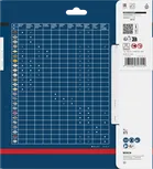 Bosch EXPERT šķiedru cementa ripzāģa asmeņu saderības tabula.