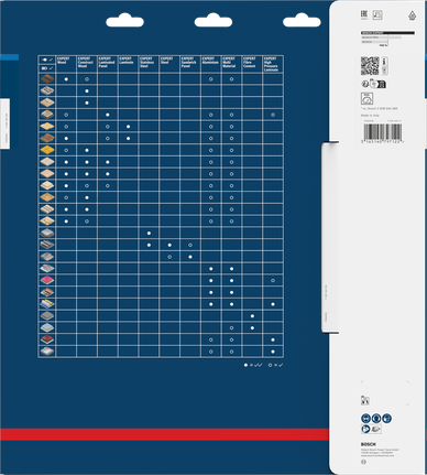 Bosch EXPERT sendvičpaneļu zāģa asmens 330 × 30 mm iepakojums.