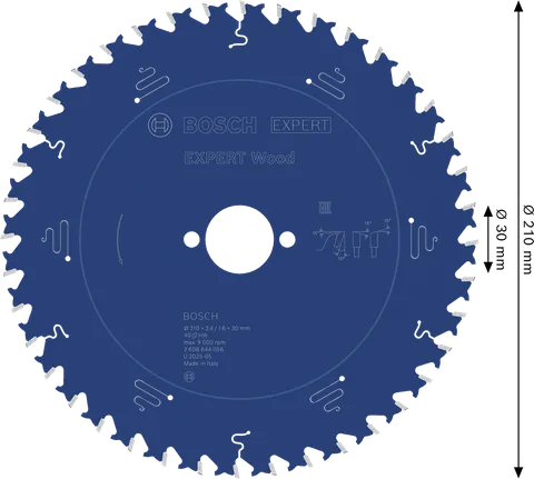 Bosch EXPERT Wood ripzāģa asmens, 210 mm diametrs.