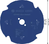 Bosch EXPERT šķiedru cementa ripzāģa asmens, 165 mm diametrs.