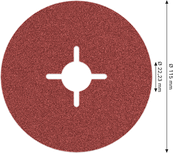 Bosch PRO R780 šķiedru disks, 115 mm, graudainība 80.