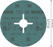 Bosch PRO R780 šķiedru disks 125 mm G36 slīpēšanai.