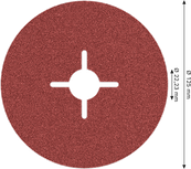 Bosch PRO R780 šķiedru disks 125 mm, graudainība 80.