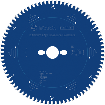 Bosch EXPERT augstspiediena lamināta ripzāģa asmens.