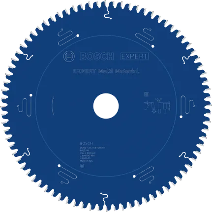 Bosch EXPERT Multi Material ripzāģa asmens, 250 mm T80.