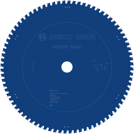 Bosch EXPERT tērauda ripzāģa asmens, 305 mm diametrs.