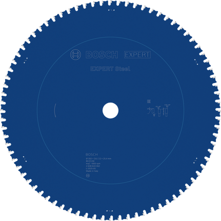 Bosch EXPERT tērauda ripzāģa asmens, 355 mm T80.