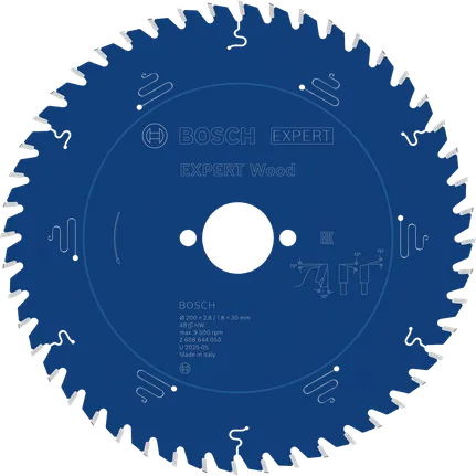 Bosch EXPERT Wood ripzāģa asmens, 200 mm diametrs.