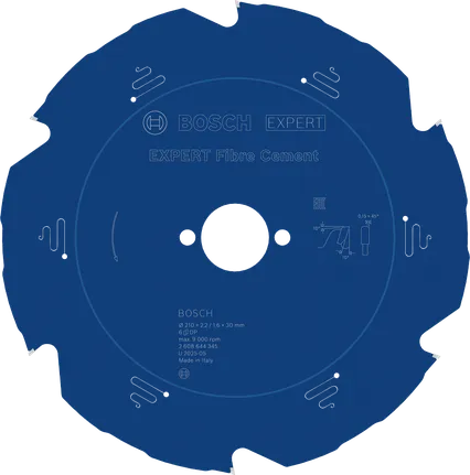 Bosch EXPERT šķiedru cementa ripzāģa asmens, 210 mm.
