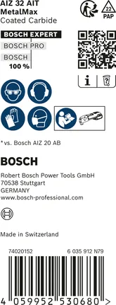 Bosch EXPERT MetalMax AIZ 32 AIT karbīda daudzfunkcionālā instrumenta asmeņi.