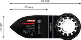 Bosch EXPERT AVZ 32 RT4 karbīda slīpēšanas pirksts, 32x53 mm.
