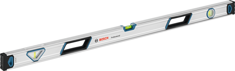 Bosch 120 cm alumīnija kastes līmeņrādis ar augstu precizitāti.