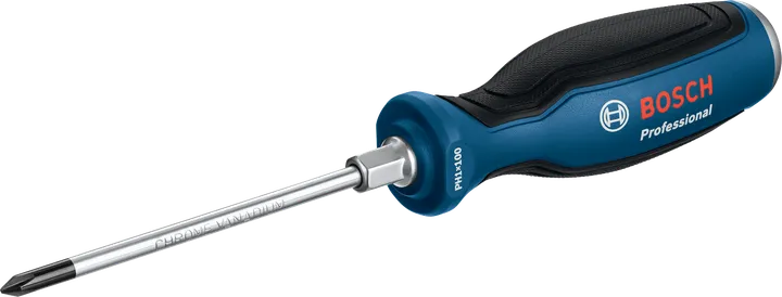 Bosch PH1x100 profesionāls skrūvgriezis ar ergonomisku rokturi.