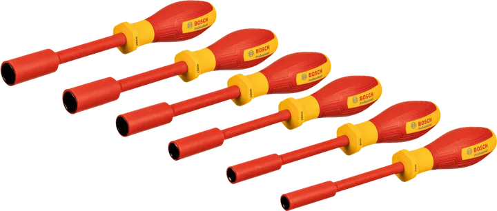 VDE standartam atbilstošu uzgriežņu atslēgu komplekts, 6 gab., Professional