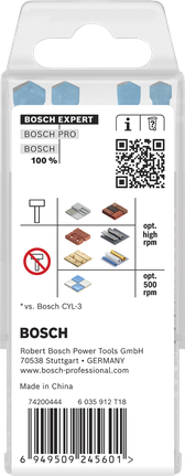 Bosch EXPERT HEX-9 daudzfunkcionālo celtniecības urbju komplekts, 4 gab.