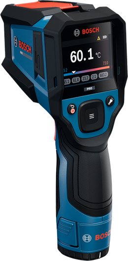 Bosch GIS 800 termiskais detektors ar digitālo displeju.