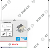 Bosch keramikas griezējdisks 115 mm flīzēm un akmenim.