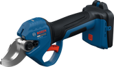 Bosch GGP18V-32 akumulatora dārza griezējs ar ergonomisku rokturi.