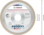 Bosch keramikas griešanas disks 115 mm flīzēm.
