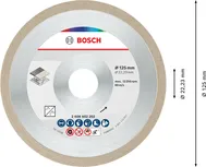 Bosch keramikas griešanas disks 125 x 7 mm flīzēm.