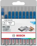 Bosch metāla figūrzāģa asmeņu komplekts, 10 gab., metāla griešanai.