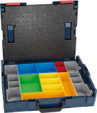 Bosch organizatora kaste ar krāsainiem, noņemamiem nodalījumiem.