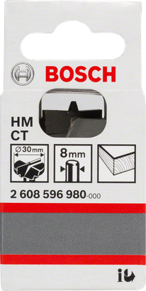 قاطع مفصلات Bosch من كربيد التنجستن بقياس 30 مم و8 مم.
