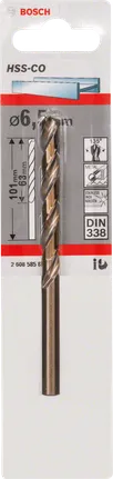 مثقاب معدني من Bosch HSS-Co مقاس 6.5 مم.