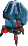 أداة تسوية الليزر Bosch GLL 5-50 X مع قاعدة ثلاثية القوائم.