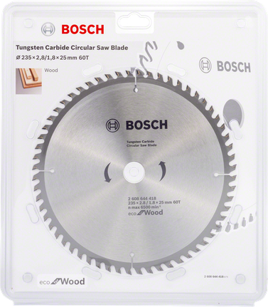 شفرة المنشار الدائرية من Bosch صديقة للبيئة للخشب.
