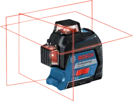 أداة تسوية الليزر Bosch GLL 3-80 مع إسقاط خط 360 درجة.