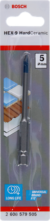 مثقاب Bosch HEX-9 HardCeramic مقاس 5 مم.