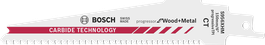 شفرة المنشار Bosch S956XHM لقطع الخشب والمعادن.