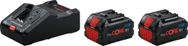 مجموعة بداية Bosch مع شاحن GAL 18V-160 C وبطاريتين ProCORE18V 8.0Ah.