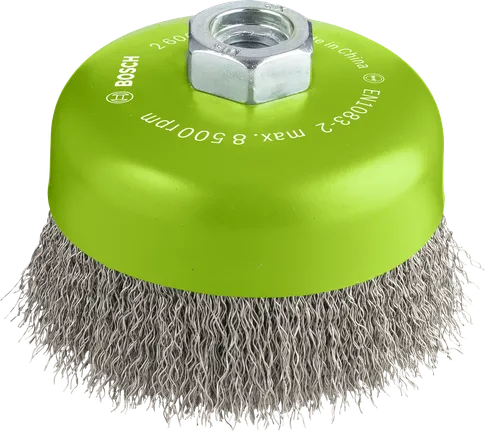 فرشاة تنظيف Bosch PRO المصنوعة من الفولاذ المقاوم للصدأ، مقاس 100 مم.