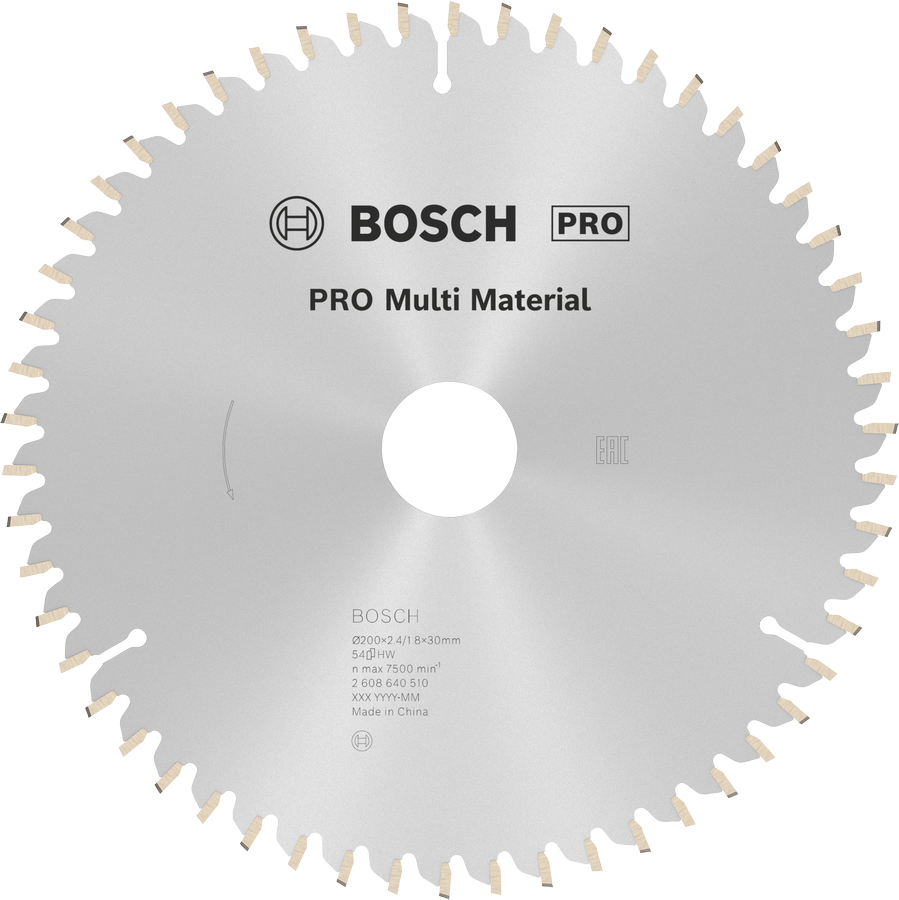 شفرة المنشار الدائرية Bosch PRO Multi Material، 54 سنًا.