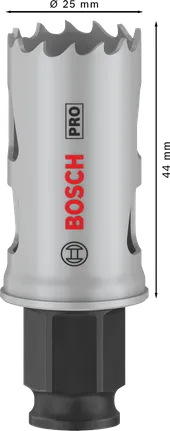 منشار ثقب Bosch PRO Multi Material مقاس 25 مم لعمق 44 مم.
