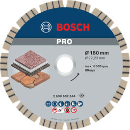 قرص الماس Bosch PRO Stone مقاس 180 مم لقطع الحجر.