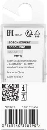 بت التوجيه Bosch PRO مع تجويف وحافة 8 مم.
