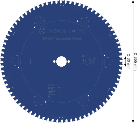 شفرة المنشار الدائرية Bosch EXPERT Sandwich Panel، 355 ملم.
