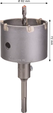 مجموعة قواطع القلب Bosch PRO SDS plus-5، قطر 82 مم.